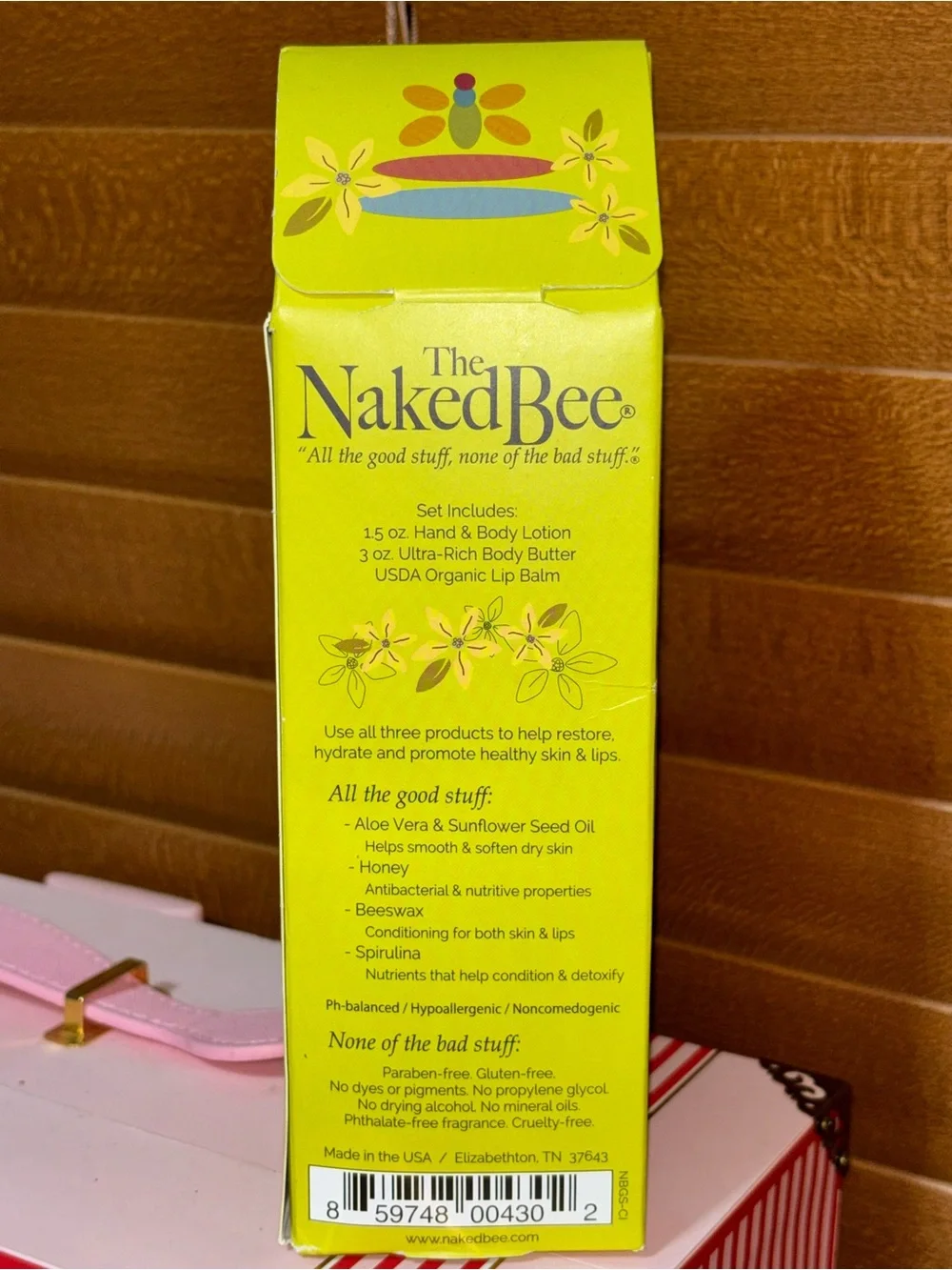 The Naked Bee new box